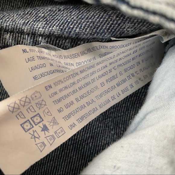 Distressed High Waist Stonewashed Jean Shorts - Picture 11 of 12